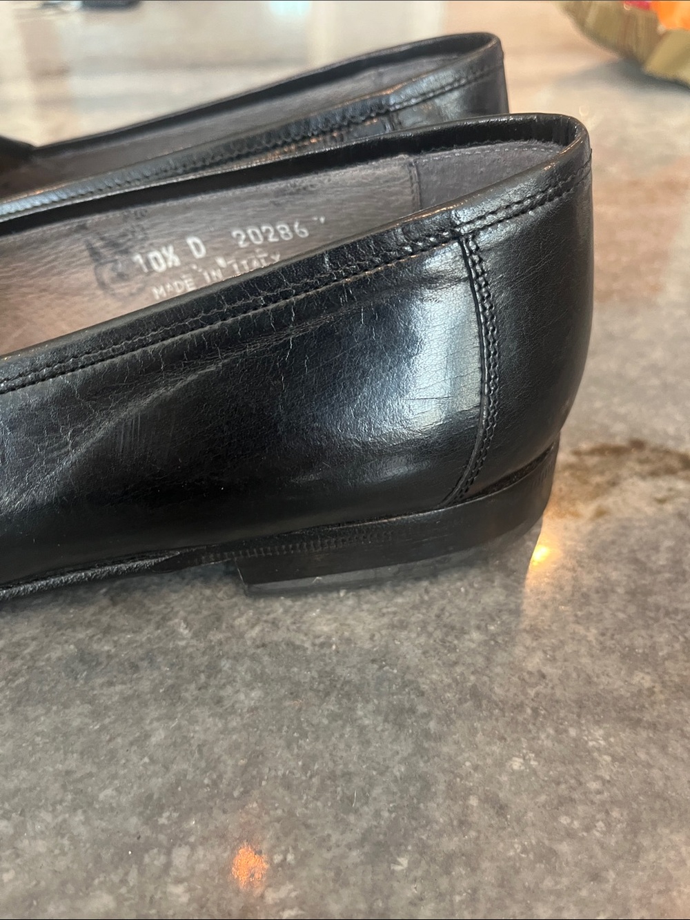 Florsheim Barletta Black Leather Tassel Woven Loafers Italian Made - Picture 7 of 13